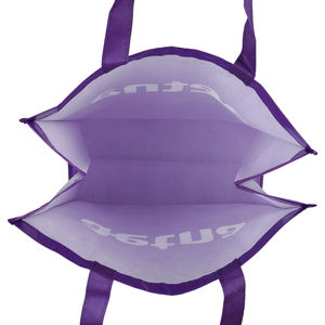 ถุงช้อปปิ้งแบบไม่ทอลามิเนตพร้อมที่จับริบบิ้นดีไซน์รีไซเคิลเป็นมิตรต่อสิ่งแวดล้อมโลโก้ที่กำหนดเอง - Product Image 6