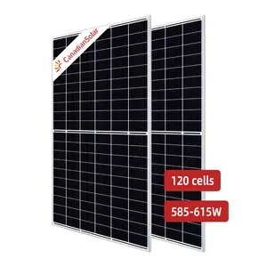 Kanada paneli Pannelli Fotovoltaici 585W 590W 595W 600W 605W 610W 615W yüksek verimlilik 210mm güneş pili fotovoltaik paneli