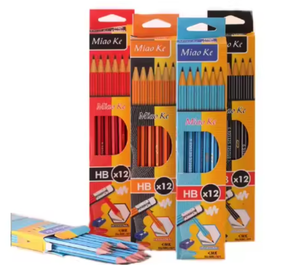 Lápices Triangulares HB de Madera <span class=keywords><strong>Sansan</strong></span> Personalizados de 7 Pulgadas, Paquete de 12 Piezas, Material Escolar y de Oficina - Product Image 1