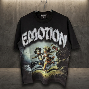 เสื้อยืดผู้ชายสไตล์เรโทรสตรีท ลายพิมพ์ลำลอง ระบายอากาศได้ดี แห้งเร็ว ทรงหลวม ผ้าถัก คุณภาพสูง ประดับเพชรหลากสี ดีไซน์เนอร์แฟชั่น - Product Image 3