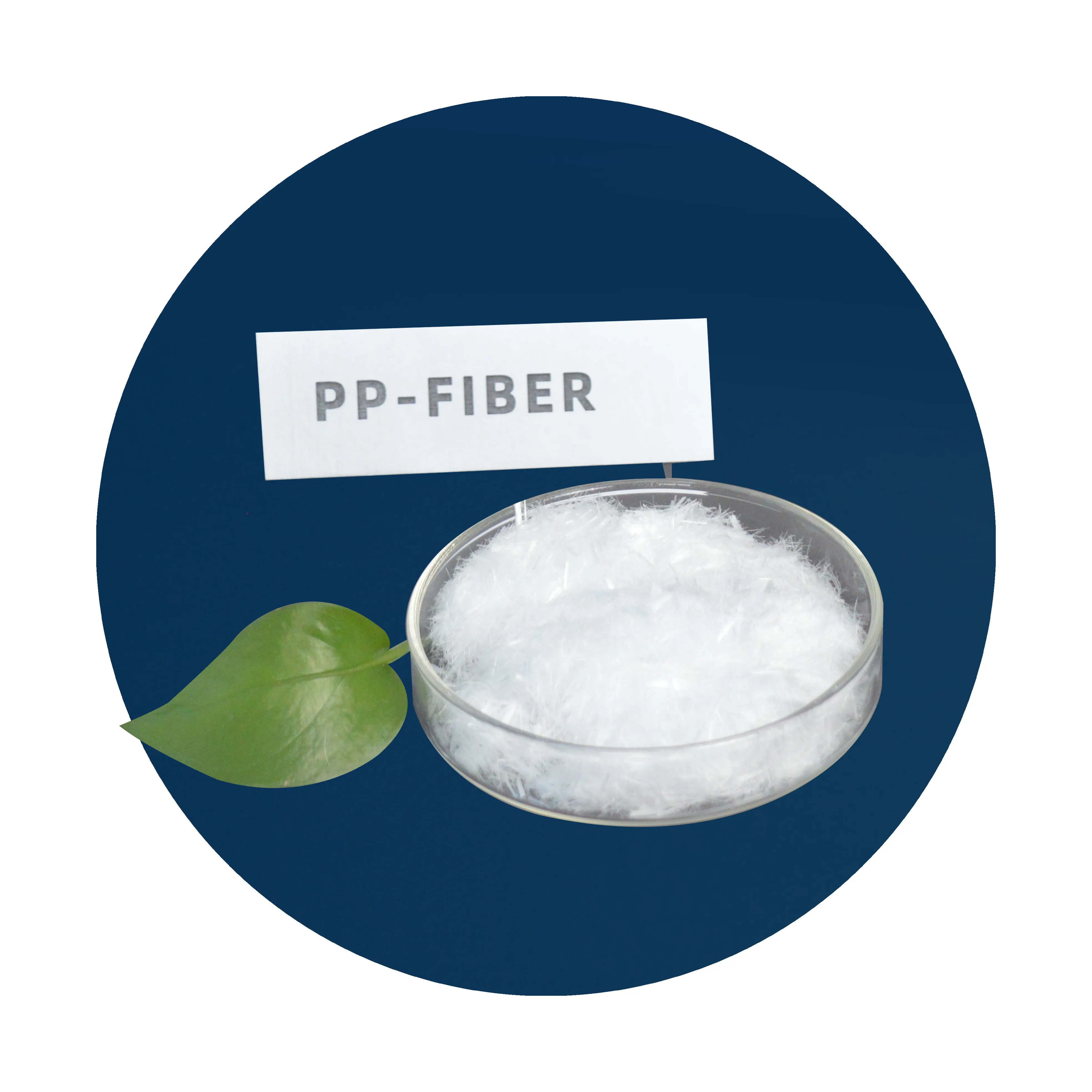 Microfibra PP de polipropileno reforzado para hormigón o cemento