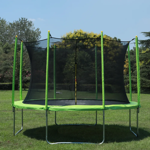 <span class=keywords><strong>Trampoline</strong></span> de fitness en acier durable de qualité commerciale, 6 pieds x 8 pieds, unisexe, pour enfants et adultes, pour la maison et l'<span class=keywords><strong>extérieur</strong></span>, avec filet de sécurité, vente chaude - Product Image 5