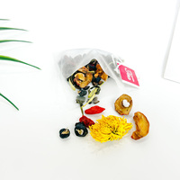 Teh Herbal Campuran Krisan, Biji Cassia, Wolfberry, Kulit Jeruk Kering dalam Kotak, Teh Kesehatan Mentah 120g, Meningkatkan Kesehatan & Penglihatan Mata