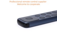 Control Remoto Universal de Repuesto con Iconos Personalizados en Azul y Negro, 12 Teclas, 2.4G/433mhz, Infrarrojo, de Aluminio, para Proyectores