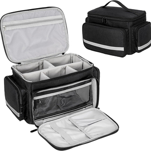 First Aid Tote Ambulance Storage Pill Bottle Organizer Box for Home Health <b>Nurse</b> Small Waterproof Polyester Medical <b>Bag</b> - Product Image 1