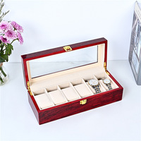 Luxueuse Boîte de Rangement Double Couche en Bois Laqué pour 2, 4, 6, 8, 10 ou 20 Montres et Étui d'Exposition pour Lunettes avec Coussins