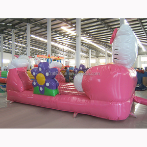 <strong>Inflatable</strong> Trampoline <strong>Bouncer</strong> <strong>Hello</strong> Cat <strong>Kitty</strong> <strong>Inflatable</strong> Pink Bouncy House Toddler Bounce House Castle for Party - Product Image 4