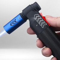 Briquet torche au butane coupe-vent pour cuisine extérieure, rechargeable, pour cigarettes et cigares de luxe, vente en gros