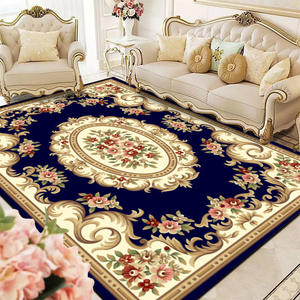 Tapis rectangulaire imprimé style persan, imitation cachemire, motif médaillon, résistant aux taches, décoration intérieure - Product Image 3