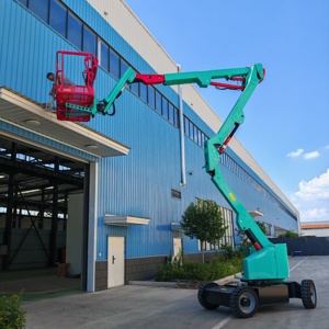 รถกระเช้าไฟฟ้าแบบขับเคลื่อนด้วยตัวเอง รุ่น TB16E ได้รับการรับรองมาตรฐาน CE |   ดีไซน์กะทัดรัดสำหรับงานก่อสร้างและคลังสินค้า - Product Image 1