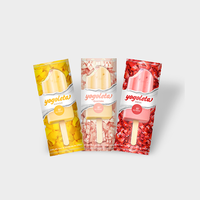 Sac d'Emballage Personnalisé pour Sucettes Glacées, Sachet en Plastique Jetable Congelé, Soudure Trois Côtés et Soudure Dorsale pour Bâtonnets Glacés