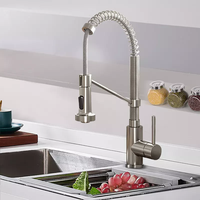 Robinet de cuisine thermostatique moderne classique en laiton avec cartouche céramique, monocommande, pour eau froide