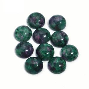 Piedras Decorativas Feng Shui Redondas, Pulimentadas a Mano, de Gemas Naturales Rojas y Verdes, para Regalos del Día de San Valentín, Venta al Por Mayor - Product Image 4