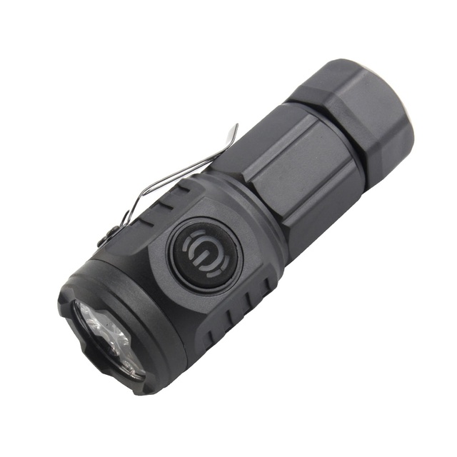 2026 Wholesale Custom Portable Mini USB Rechargeable Light Led Black Torches Rechargeable Pocket Flashlight