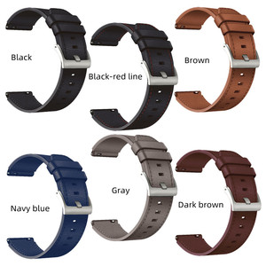 Correa de cuero genuino para <span class=keywords><strong>Huawei</strong></span> <span class=keywords><strong>Gt2</strong></span> <span class=keywords><strong>Pro</strong></span> correa de reloj GT4 5 accesorios de pulsera deportiva bandas de liberación rápida - Product Image 6