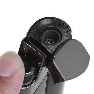 Encendedor electrónico recargable de Metal a prueba de viento, encendedor de cigarros de Gas butano con cortador de cigarros, logotipo personalizado - Product Image 4