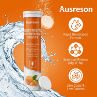 Ausreson OEM Comprimés Effervescents Électrolytiques Sans Sucre Saveur Orange pour l'Équilibre Énergétique