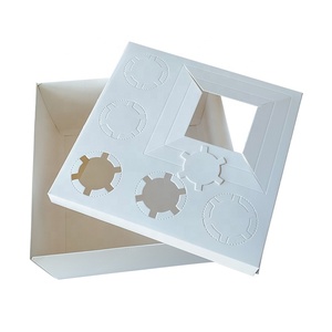 Bán Hàng Nóng Bento Bánh Cupcake Hộp Với Chèn Các Tông Màu Trắng Giấy Bánh Bento Hộp Đầy Đủ Rõ Ràng Bìa Bánh Và 5 Cupcakes Hộp - Product Image 6