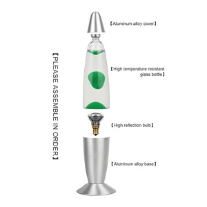 16 Inch Soothing Motion <strong>Lava</strong> <strong>Lamp</strong> <strong>for</strong> Relaxation Black Aluminium Base - Product Image 6
