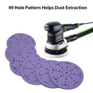 ورق صنفرة أرجواني 3M مقاس 6 بوصات (150 مم) للزوايا، لاصق ذاتي، للسيارات والسيراميك واللاتكس، صلابة متوسطة، حبيبات P80-P600، سمك 1 مم - Product Image 4