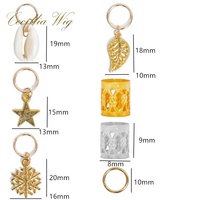 Set da 80 Pezzi: Anelli per Dreadlock, Fermagli per Capelli, Fibbie Metalliche, Piccoli Accessori per Trecce, Anelli di Estensione a Stella, Set Fai-da-te con 24 Accessori Trendy
