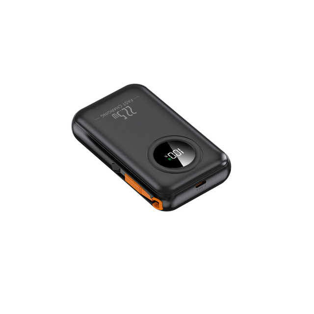New Arrival PD 20W Power Bank 10000mah Fast Charging with Built-in Retractable USB-C Cable for iPhone 16 15 Pro Max Samsung