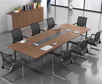 Table de conférence modulaire haut de gamme avec gestion des câbles intégrée, armoire de rangement, table de réunion écologique, bureau élégant