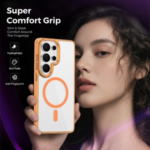 Fundas Magnéticas Transparentes para Teléfono Móvil Samsung S26 S22 S23 S24 Ultra A57 A36 A56 A26 A17 A15 A55 A37 A35, Resistentes a Impactos - Product Image 6