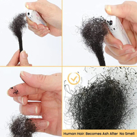 0.4cm di larghezza Loc Extension capelli umani 8 pollici 10 ciocche/pack completo fatto a mano 100% capelli umani Dreadlock per uomo e donna