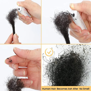 <span class=keywords><strong>Extension</strong></span> de Locs Cheveux Humains de 0,4 cm de Largeur 8 Pouces 10 Mèches/Paquet Entièrement Faite à la Main Dreadlock 100% Cheveux Humains pour Homme et Femme - Product Image 4