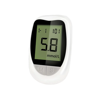 Kit de lecteur de glycémie numérique, appareil de test du diabète avec bandelettes de test et lancettes, portable, précis, résultats rapides, pour la santé personnelle - Product Image 1