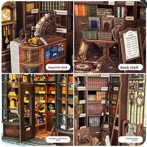 Whale Empty Joincon Hogwart's Bookstore - Soporte de Madera Tridimensional Abrible para Libros, Regalo Hecho a Mano, Decorativo, Vertical - Product Image 3