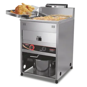 Vertical Commercial kitchen equipment Gas Deep Fryer