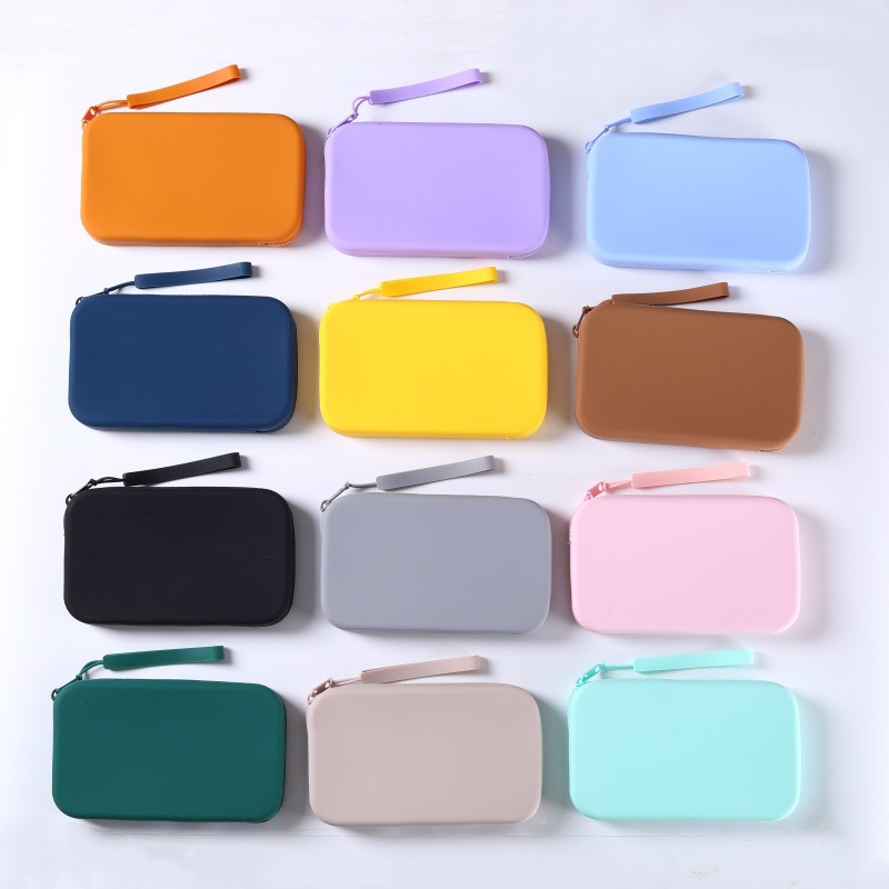 2025 New Lady Clutch Customized Logo Silicone Bag Waterproof Candy Color Phone Bag Women Silicone Coin Purse