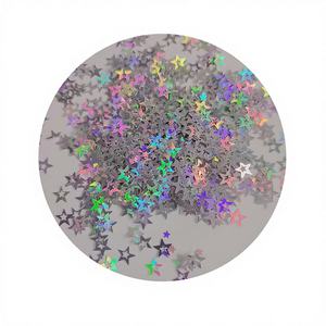 Paillettes en plastique colorées de 7 mm, paillettes en forme d'étoiles, holographiques, creuses, pour la décoration des ongles, la manucure, les mariages, les promotions, les fêtes - Product Image 1
