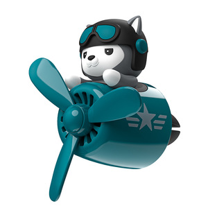 Diffuseur de parfum pour <span class=keywords><strong>voiture</strong></span> en ABS Husky, mini avion à fixer sur grille d'aération, décoration de <span class=keywords><strong>voiture</strong></span> pour climatisation - Product Image 1