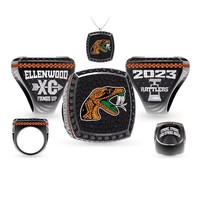 Individuell Gravierter Meisterschaftsring Angepasstes Team-Logo Sport-Wettbewerbspreis Turnier-Souvenir Schmuck Platin/Gold Plattiert