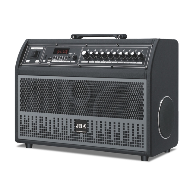 JB-216 Dual 6.5 Inch Wood Portable Outdoor BT5.3 Big Party Boombox RGB Portable Retro Speakers