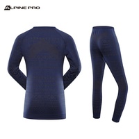Conjunto de Ropa Interior Térmica para Esquí Alpine PRO, Transpirable y de Secado Rápido para Adolescentes, Cuello Redondo, Traje para Nieve con Relleno 100% Poliéster