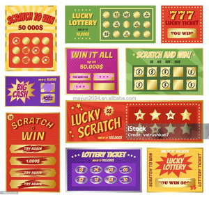 Goedkope CMYK loterijkaartjes krasloten drukwerk loterij krasloten loterijspellen kaartjes winkaart - Product Image 6