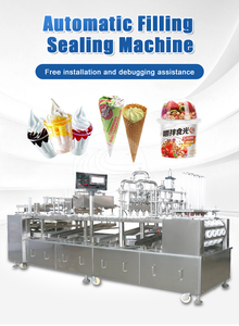 Machine d'emballage automatique pour aliments congelés, cornets de crème glacée, machine de remplissage et de scellage de tubes en papier pour crème glacée <span class=keywords><strong>Calippo</strong></span> - Product Image 5
