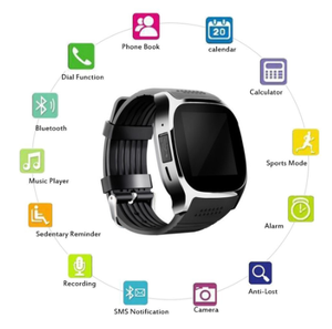 T8 Smart Watch <strong>Supplier</strong> 2.0MP Camera 1.5 Inch TFT LCD Healthy Sport Call <strong>Messages</strong> Smart Watch Reminder Sim TF Card Smart Watch - Product Image 4
