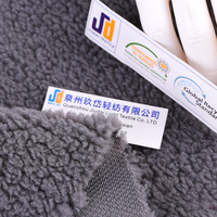 Qualité usine prix de gros le plus bas recyclé couleur unie Teddy fausse fourrure cachemire berbère Sherpa polaire bouclés tissu en peluche