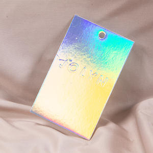 Etiquetas Colgantes Reflectantes Plateadas Personalizadas, Etiquetas Láser, Tarjetas de Agradecimiento para Ropa con su Propio Logotipo - Product Image 5