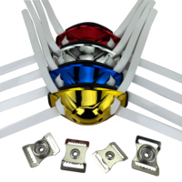 Sangles de menton rigides pour casque de football américain, adaptées aux adultes et aux jeunes, impression de logo sportif, argent