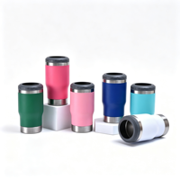 Gobelet isotherme en acier inoxydable 14 oz avec logo personnalisé, ouvre-bouteille intégré, portable, pour voiture, voyage, café, pour les acheteurs en gros