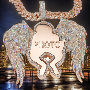 Colgante Hip Hop de Plata 925 de Alta Calidad con Dijes de Gorila Personalizados, Moissanita Iced de Corte Brillante y Engaste de Garra, que pasa la prueba del probador de diamantes - Product Image 2