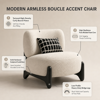 Fauteuil inclinable en bois massif de petite taille, style crème, pour salon et réception de salon de beauté