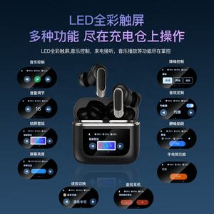 Audífonos Inalámbricos TWS con Pantalla Táctil, Cancelación de Ruido ANC, LCD, para Teléfonos Inteligentes <span class=keywords><strong>iPhone</strong></span> y Android - Product Image 6