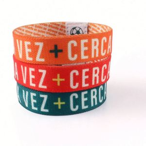 Bracelet élastique en tissu polyester tissé personnalisé pour le sport, à prix abordable - Product Image 3